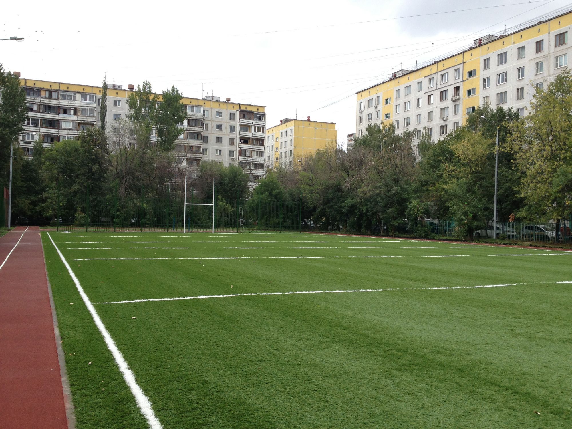 Поле для регби (Москва, ул. Отрадная 11Б школа № 950)